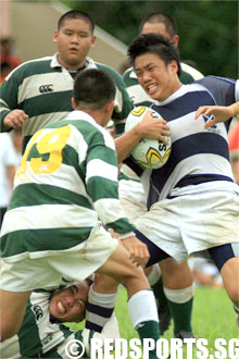 Saints vs SJI B div rugby semi-finals