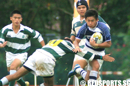 Saints vs SJI B div rugby semi-finals