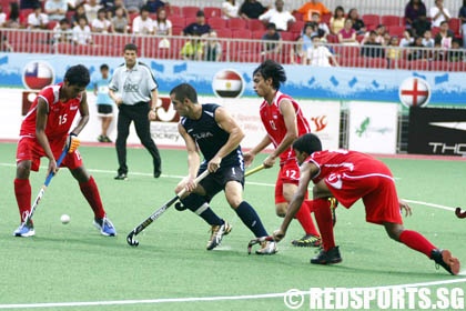 Singapore vs USA Junior Hockey World Cup
