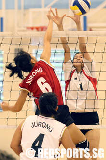 west zone b girls volleyball nanyang girls vs jurong sec