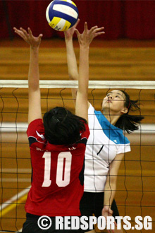 st hildas vs cedar volleyball