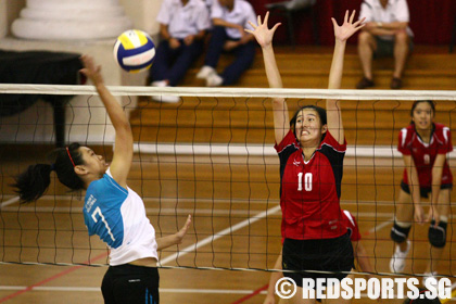 st hildas vs cedar volleyball