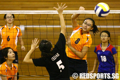 cedar vs bukit panjang volleyball