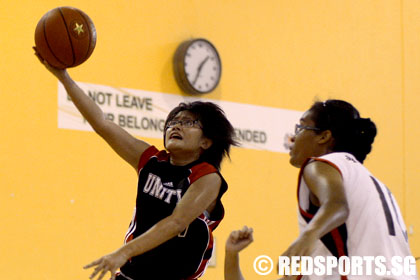 B Division girls' semi-final Unity vs Assumption