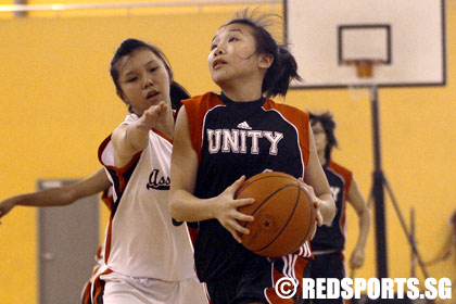 B Division girls' semi-final Unity vs Assumption