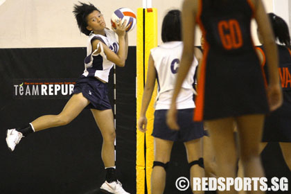 Singapore Sports School vs CHIJ (Toa Payoh) National B Division Netball Championship