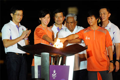 youth olympic flame journey