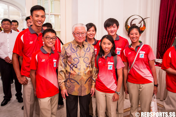 Team Singapore athletes reception Istana