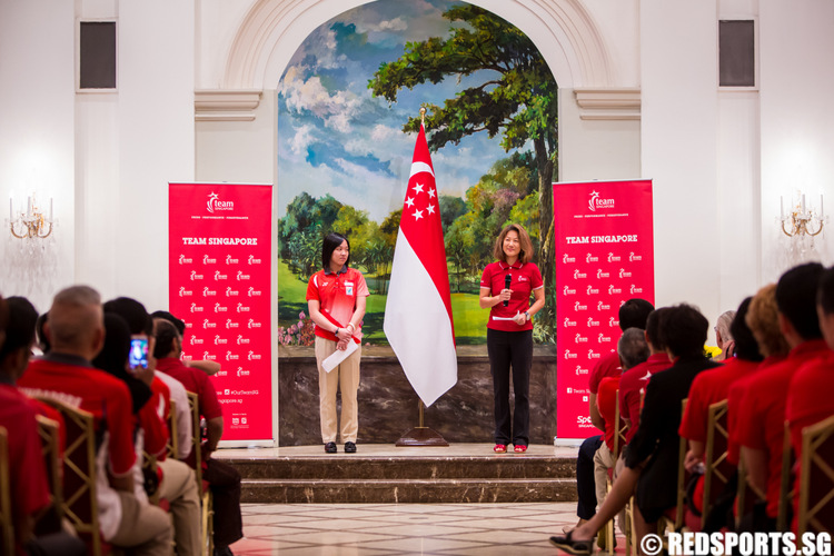 Team Singapore athletes reception Istana