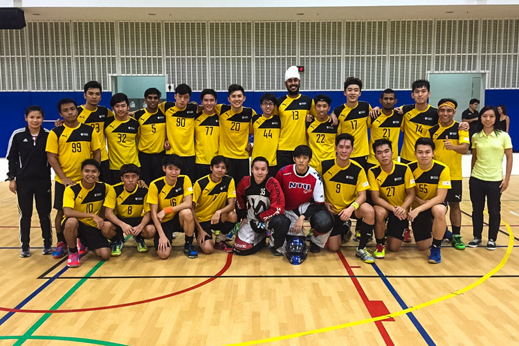 SUniG men's floorball NTU vs NUS