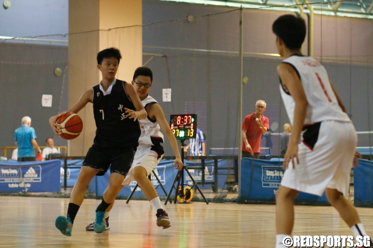 #7 of CCHMS controls the ball on offense (Photo 9 © Dylan Chua/Red Sports)