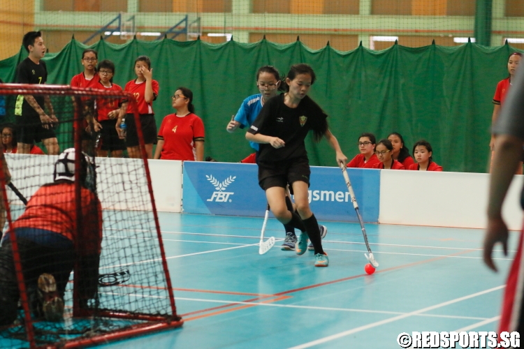 CHIJ St Theresa's Convent advancing towards goal. (Photo 6 © Dylan Chua/Red Sports)