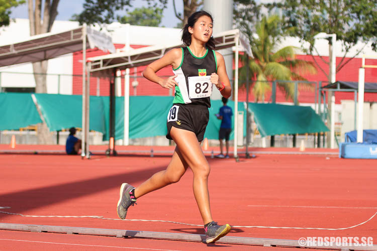 Valerie Lai (#82, RI) finished fourth with a timing of 12:21.10. (Photo © Chua Kai Yun/Red Sports)