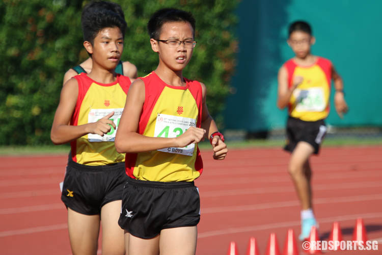 Brandon Loh (#437, HCI) emerged first with a timing of 08:15.63. (Photo © Chua Kai Yun/Red Sports)