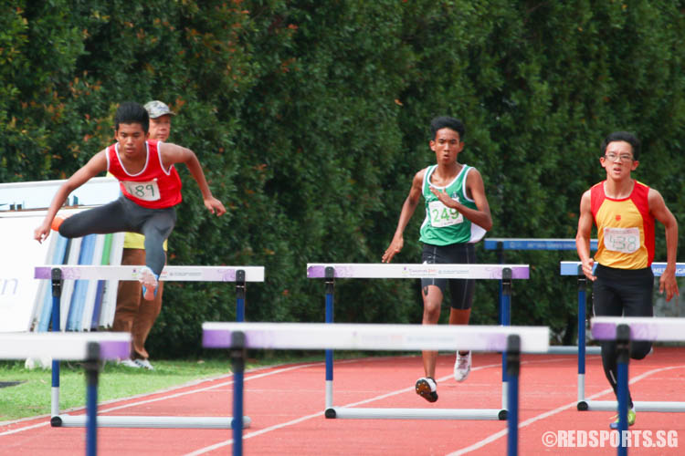 Muhammad Irfan B Abdul Rani (#189) of NJC finished third with a timing of 01:03.40. (Photo © Chua Kai Yun/Red Sports)