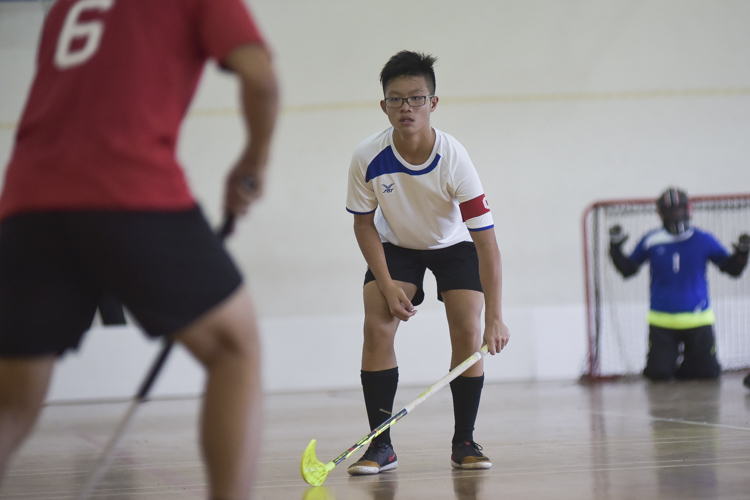 Yusof Ishak captain Nio Yin Hao (#14) on defense duty. (Photo 1 © Iman Hashim/Red Sports)