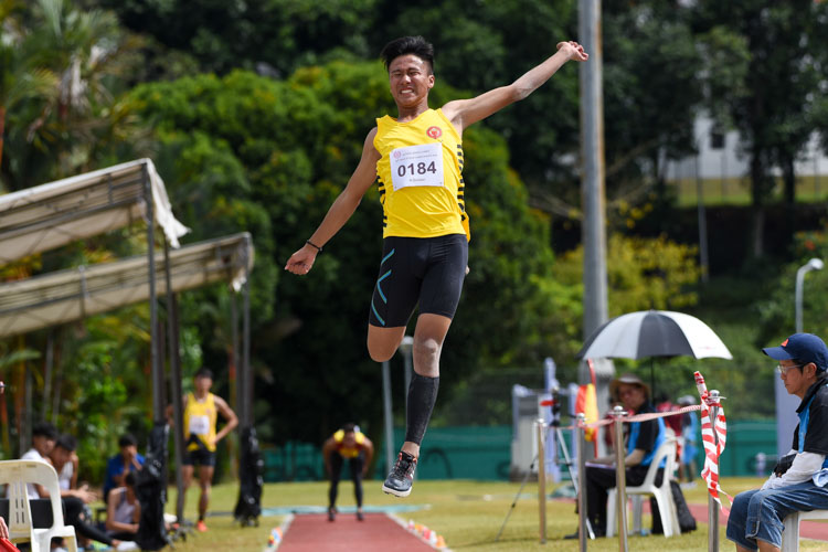 Daniel Christopher Lee of VJC placed sixth with 6.32m. (Photo 12 © Iman Hashim/Red Sports)