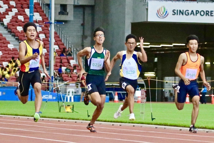 Xavier Tan Tze How of Anglo Chinese School (Independent) took home the gold with a timing of 11.71 seconds. Followed by Huang Weijin of Singapore Sports School clocking 11.79. Lastly Isaac Koh Wei Jie of Raffles Institution came in third with a timing of 11.92s. (