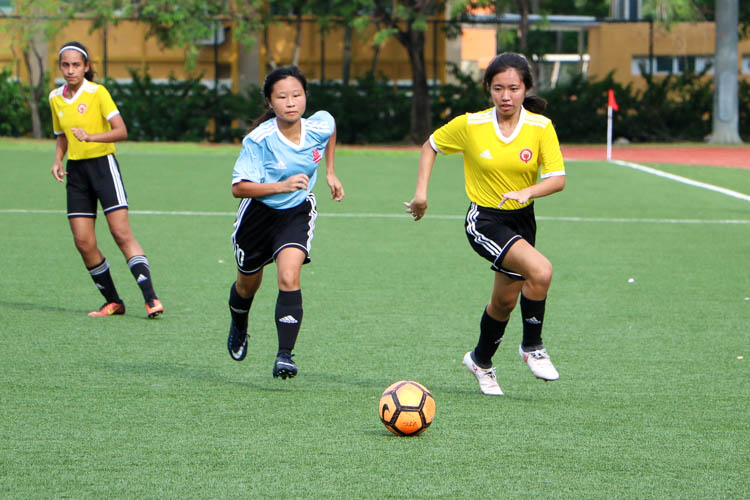 VJC head to National Schools A Division Girls' Football Championship final after penalty shoot-out against HCI. (Photo 7 © Clara Lau/REDintern)