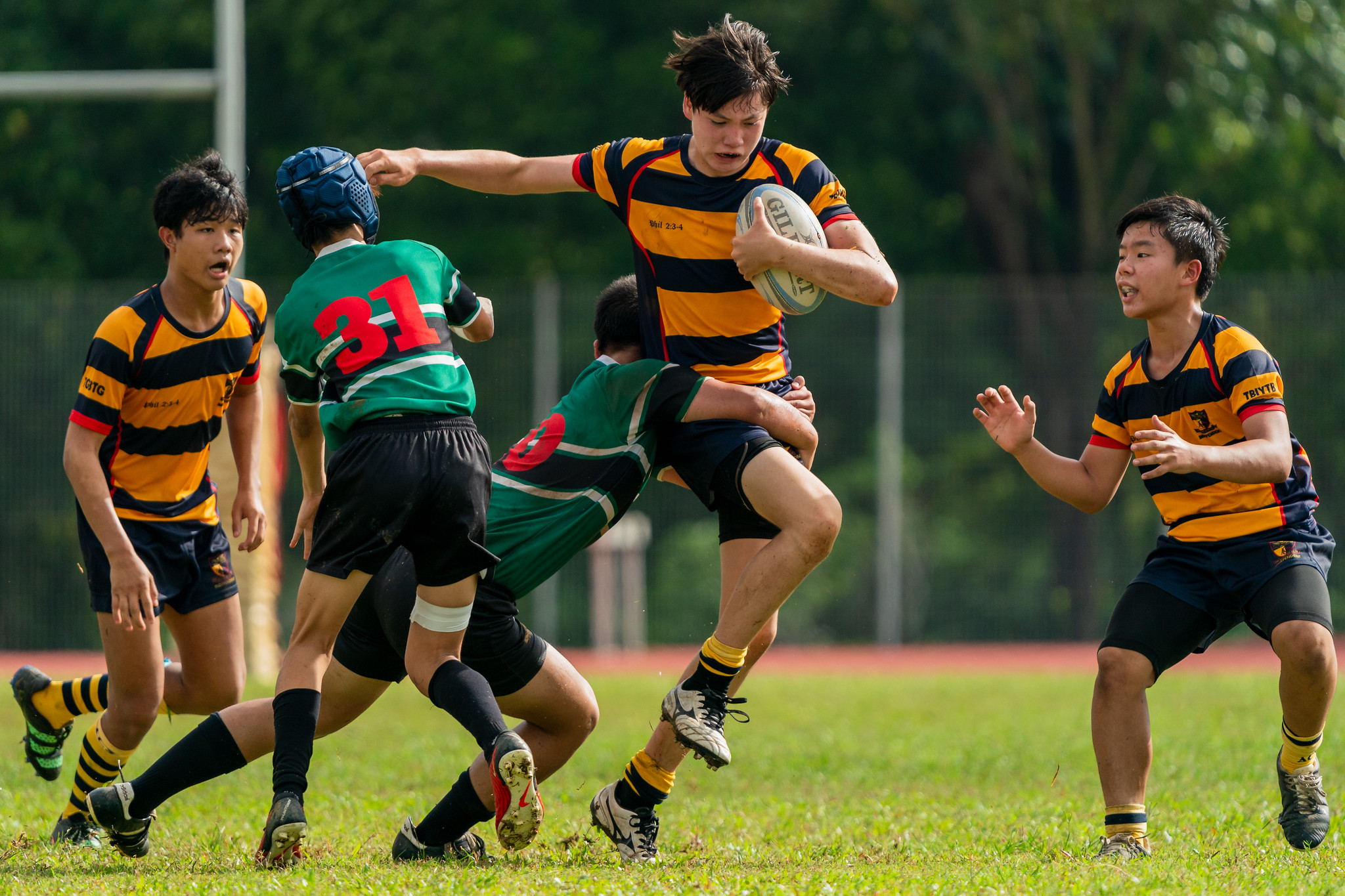 ACS(I) player in action. (Photo 9 © Bryan Foo/Red Sports)