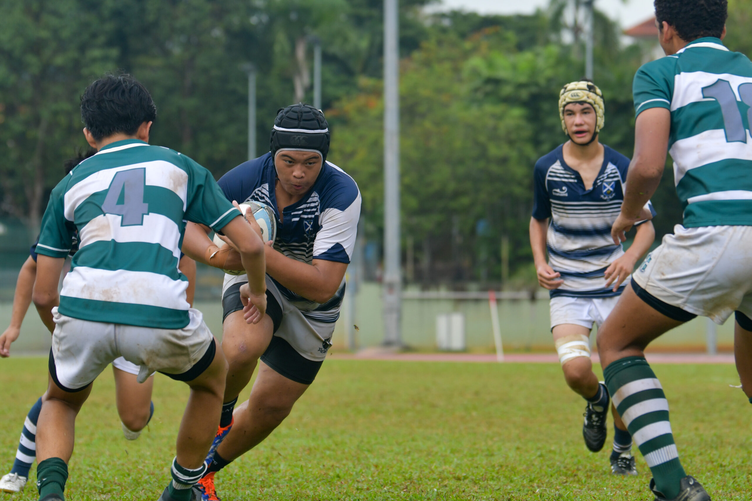 Acopio Rafael Inigo Dingcong (SA #3) scores a try. (Photo X © Joash Chow/Red Sports)